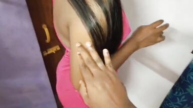 Indian desi aunty big tits and black nippels and our husband Doggy style sex - 4 image