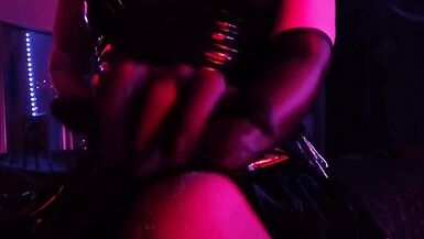 Femdom Mistress Eva Latex Dominatrix Sexy Fetish Big Ass MILF Solo Strap Kink Vinyl Pvc - 5 image