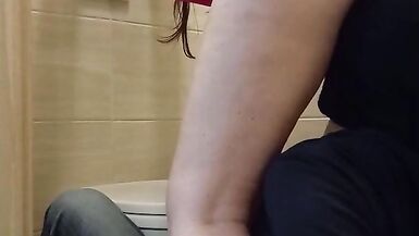 MILF Ass worship in the toilet - 15 image