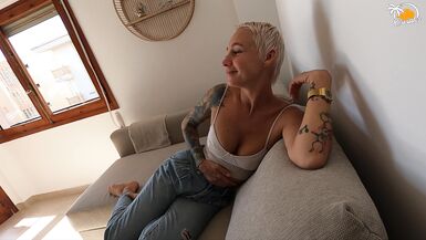 A horny single woman never says no to a handsome stranger...