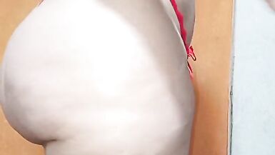 Applying cream to my giant ass