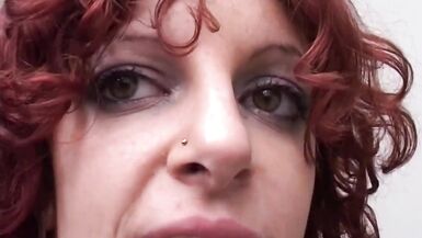 Before being fucked by horny old man, she masturbates in car - 9 image