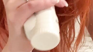 Deep Wet Vibrator Blowjob