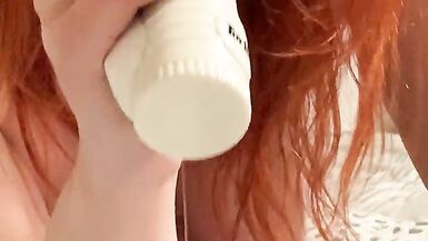 Deep Wet Vibrator Blowjob