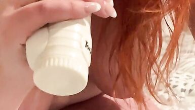 Deep Wet Vibrator Blowjob