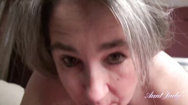 AuntJudys - Your 52yo Mature Step-Auntie Grace Wakes You Up with a Blowjob (POV) - 15 image