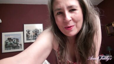 AuntJudys - Your 52yo Mature Step-Auntie Grace Wakes You Up with a Blowjob (POV) - 3 image