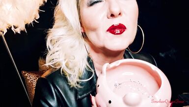 Human ashtray fantasy - I feed your smoking addiction my little hooked piggy - 12 image