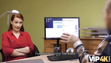 VIP4K. Lucky dude is ready to help a bombshell in exchange for sex - 5 image