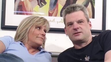 Susi wants 2 cocks and doesn't dare in front of her man