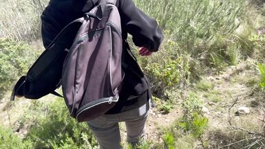 BLOWJOB - CUM IN MOUTH IN THE MOUNTAIN - 2 image
