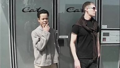 Horny MILF Fucks Two Guys in the Parking Lot - 2 image