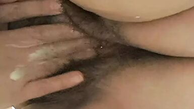 mature milf getting flow with fingers - 1 image