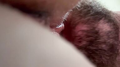 Stop touching my breasts and work on my pussy! Female orgasm and creampie close-up. - 2 image