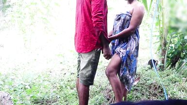A Big Booty Stepmom bathes naked outside while cheating with their Secretaries on strangers - 6 image