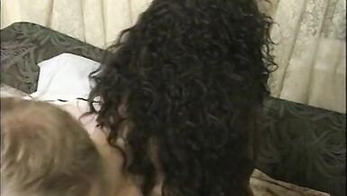 Curly haired whore with enormous bombs enjoys fucking from the ass - 8 image