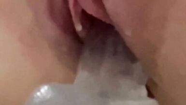 My first squirting in the shower. Amateur homemade solo female. Riding on Cristal dildo. Real orgasm - 11 image