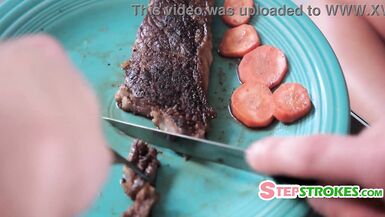 Man Of The House Gives Us His Dick On Steak Day - 7 image