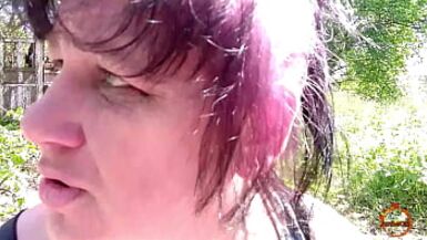 KlaudiaAmerGirl sexy milf solo on the grass - 1 image