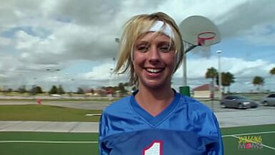 Football player goes home with her coach to have sex - 1 image