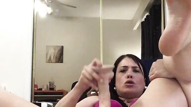 Room Cam: Sexy Brunette MILF Stuffs Throbbing Wet Pussy With Dildo And Cums Everywhere While Rubbing Clit - 13 image