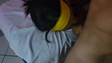 Husband took me to the masseur and stayed in the waiting room, what he didn't know was that the massage had a happy ending. I gave it to the masseur without a condom. Part 4 - 1 image