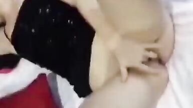 Sex after photo shoot in black mini dress with my sexy wife Alexis - 7 image