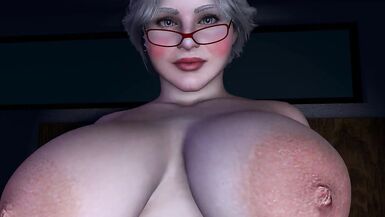 Plump Cougar Rides Dildo on the Bed - 4 image