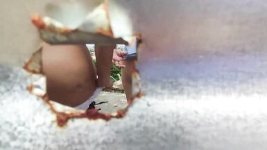 Caught through a closet hole outdoors - 12 image