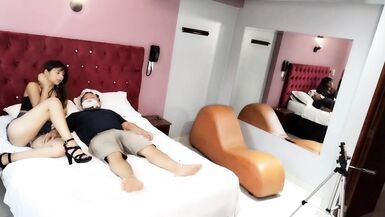 The white beard guy still works for him! I take out his cock and he still stops to suck it! OH MY GOD WHAT A SURPRISE!! PART 1 - 4 image