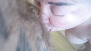 Mother-in-law gets a mouthful of hot cum after blowjob - 5 image
