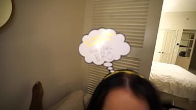 PAWG big booty Bombshell GETS HER THROAT obliterated by BLACK DICK - 1 image