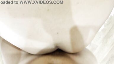 MILF cums on big tits