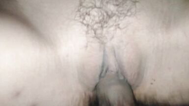 The cum flowing into the pussy hole. - 12 image
