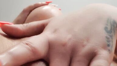 Oiles up dildo fuck with POV sat on your face close up pussy and clit - 9 image