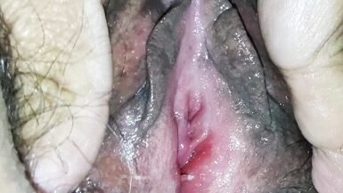 Wake up my girlfriend's and enjoy her wet pussy and see her contractions. - 12 image