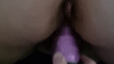 wife fucked with big pink dildo