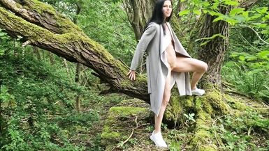 Outdoor Nudity with Gaping Pussy and Peeing - 2 image