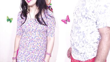 Extreme Tight Ass Angry Aunty Romance with Neighbour Boy During Electrician Fault Repairing with Hindi audio - 2 image