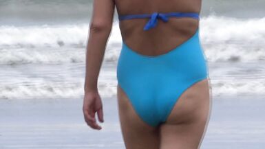 On the beach, I expose myself and make the cocks hard, great fuck with my brother-in-law and he cums inside me - 7 image