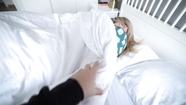 stepmom and stepson share a bed in a hotel room! - 6 image