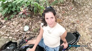 MY NEIGHBOR WANTS TO LEARN HOW TO RIDE A MOTORCYCLE AND I END UP HER TO TEACH HER - 2 image