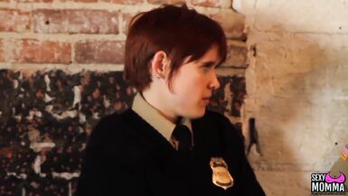 SEXYMOMMA - Ebony prison guard strapon fucked in the ass - 2 image