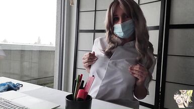 Horny Doctor Prescribes Fuck for Her Patient - Sex Treatment - 2 image
