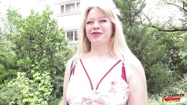 GERMAN SCOUT - Curvy Miss Anna Lynx Pickup and talk to Casting Fuck - 4 image