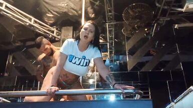 Hot MILF having sex on the pole with a thick brunette - 12 image