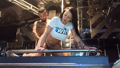 Hot MILF having sex on the pole with a thick brunette - 13 image