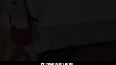 Sexy Big Tits MILF Stepmom Desiree Dulce Family Sex With Stepson While Stuck Under His Bed POV - 2 image