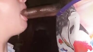 Throat Load- Neighbor’s Wife Sneaks out to Swallow BBC - 2 image