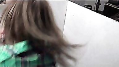 Two hot MILFs giving gloryhole blowjobs on live cam - 1 image
